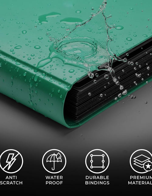 Load image into Gallery viewer, Trading Card Pro-Folio, 9-Pocket Side-Loading Pages, Holds 360 Cards, Dark Green
