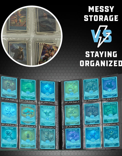 Load image into Gallery viewer, Trading Card Pro-Folio, 9-Pocket Side-Loading Pages, Holds 360 Cards, Dark Green
