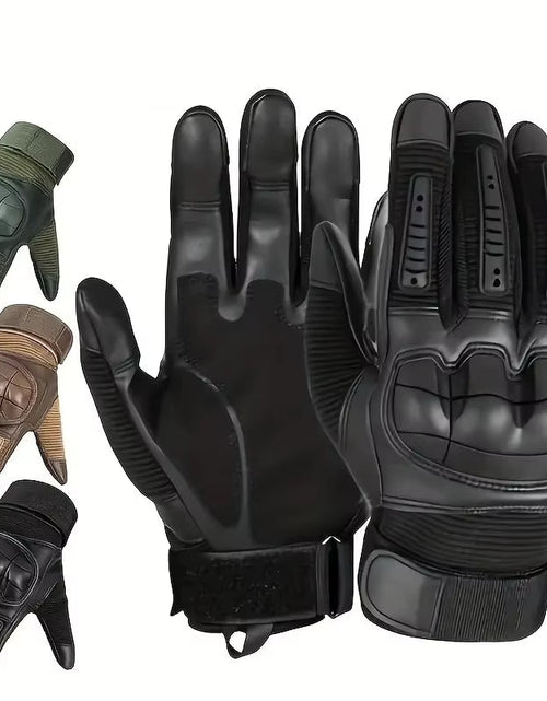 Load image into Gallery viewer, 1 Pair Motorcycle Cycling Gloves for Men and Women, Touchscreen Tactical Fingerless Gloves for Work Outdoor Sport, Rock Climbing
