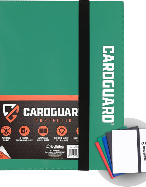 Load image into Gallery viewer, Trading Card Pro-Folio, 9-Pocket Side-Loading Pages, Holds 360 Cards, Dark Green
